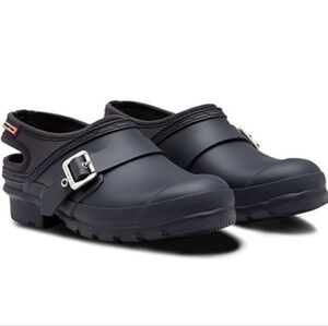 HUNTER Waterproof Women Clog Size 9 Us Color Black Perfect For Spring